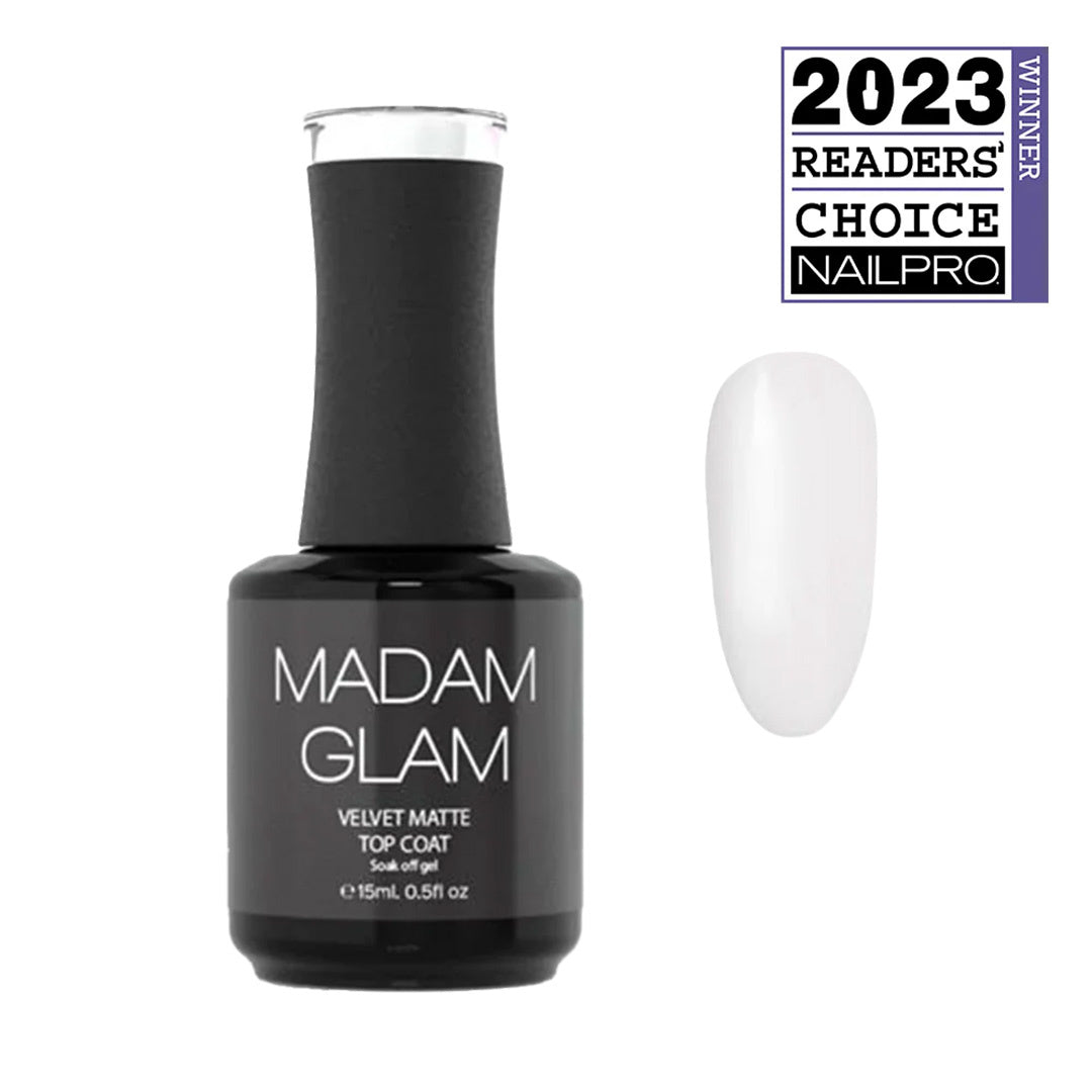 Madam Glam Velvet Matte Top Coat Gel