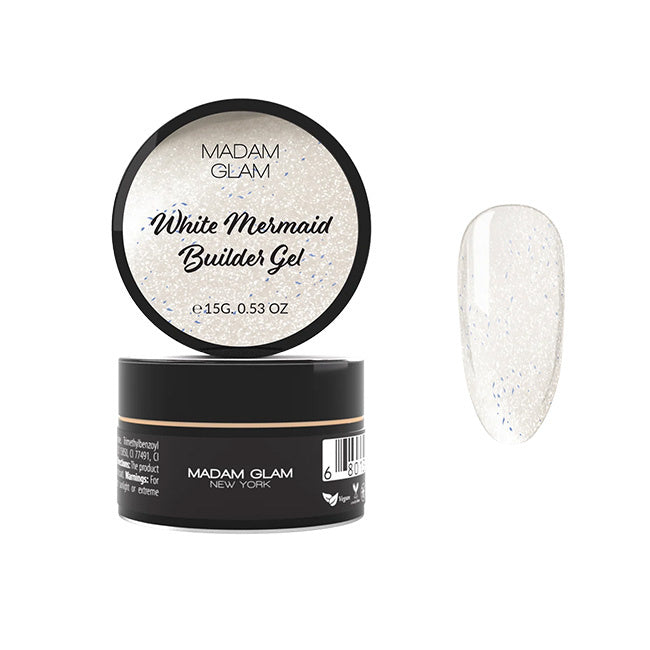 Madam Glam White Mermaid Builder Gel