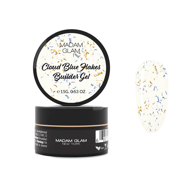 Madam Glam Cloud Blue Flakes Builder