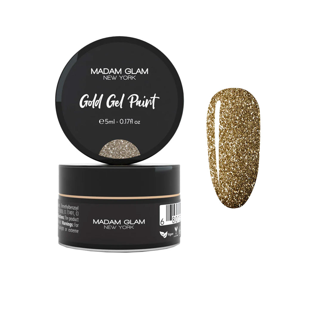 Madam Glam Gold Gel Paint