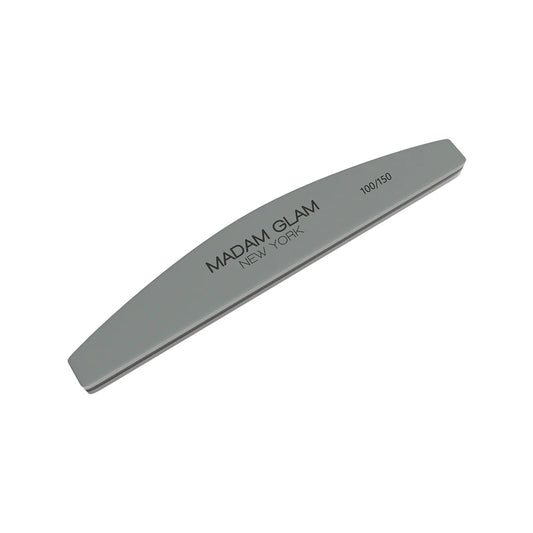 Madam Glam Half Moon Shape 100/150 Grit Nail Buffer