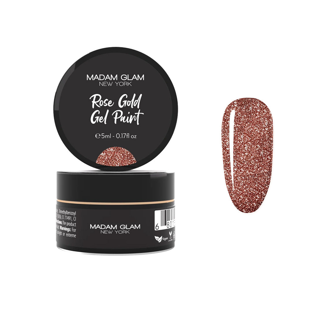 Madam Glam Rose Gold Gel Paint