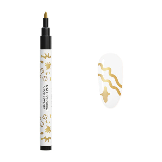 Madam Glam Vintage Gold Mirror Art Pen